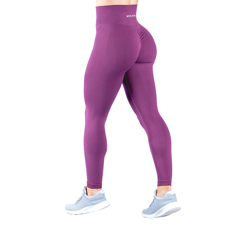 NVGTN 2.0 Dynamic Leggings Pro Solid Surnch Seamless Pants Women Soft  Fitness Outfits Yoga tights Gym Running Bike Wear