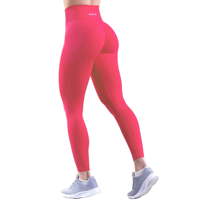 NVGTN 2.0 Dynamic Leggings Pro Solid Surnch Seamless Pants Women Soft  Fitness Outfits Yoga tights Gym Running Bike Wear