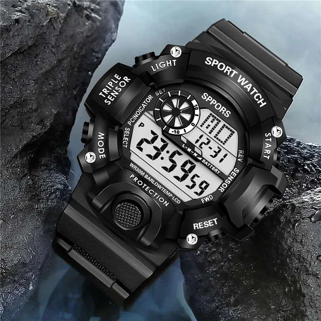 Military Digital Watch for Men Outdoor Men's Sports Watches Clock Waterproof Luminous Chronograph Student Electronic Wristwatch