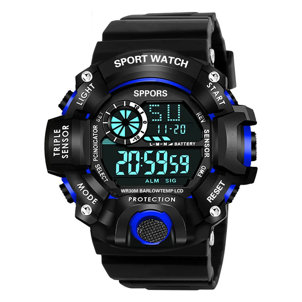 Military Digital Watch for Men Outdoor Men's Sports Watches Clock Waterproof Luminous Chronograph Student Electronic Wristwatch