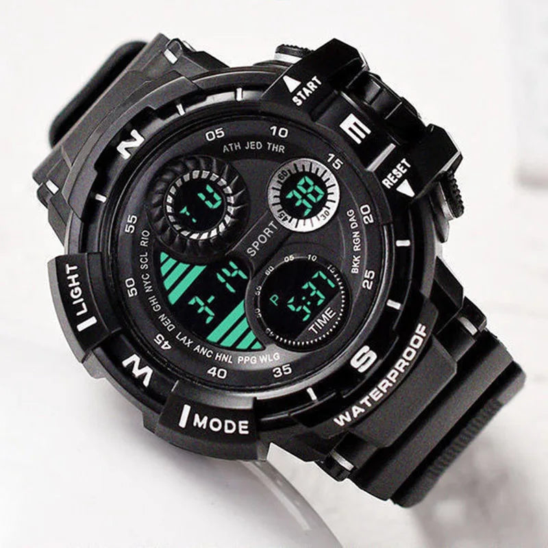 Military Digital Watch for Men Outdoor Men's Sports Watches Clock Waterproof Luminous Chronograph Student Electronic Wristwatch